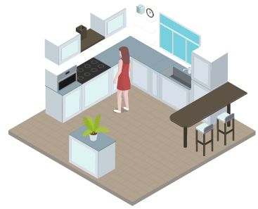 災害・停電シーン